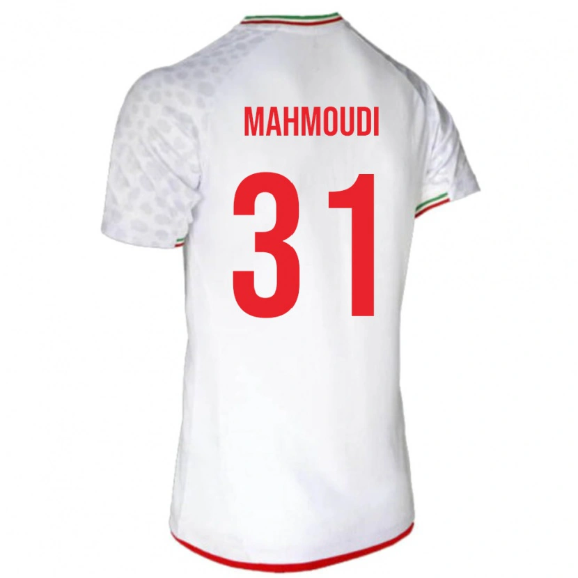 Danxen Niño Camiseta Irán Amirhossein Mahmoudi #31 Blanco Rojo 1ª Equipación 26-28 La Camisa