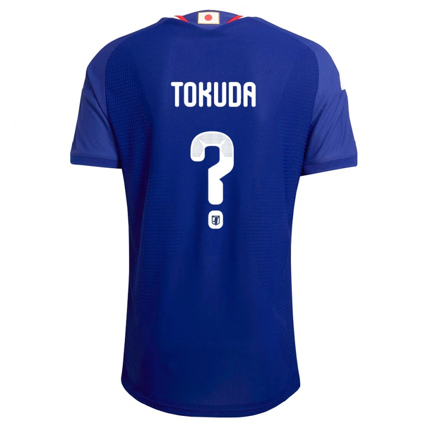 Danxen Niño Camiseta Japón Homare Tokuda #0 Azul Blanco Rojo 1ª Equipación 26-28 La Camisa