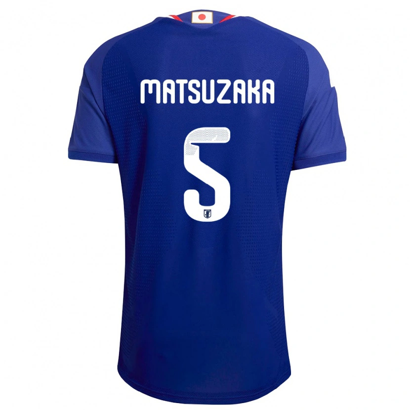 Danxen Niño Camiseta Japón Aoi Matsuzaka #5 Azul Blanco Rojo 1ª Equipación 26-28 La Camisa