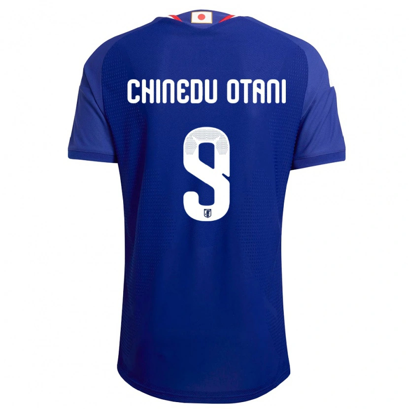 Danxen Niño Camiseta Japón Divine Chinedu Otani #9 Azul Blanco Rojo 1ª Equipación 26-28 La Camisa