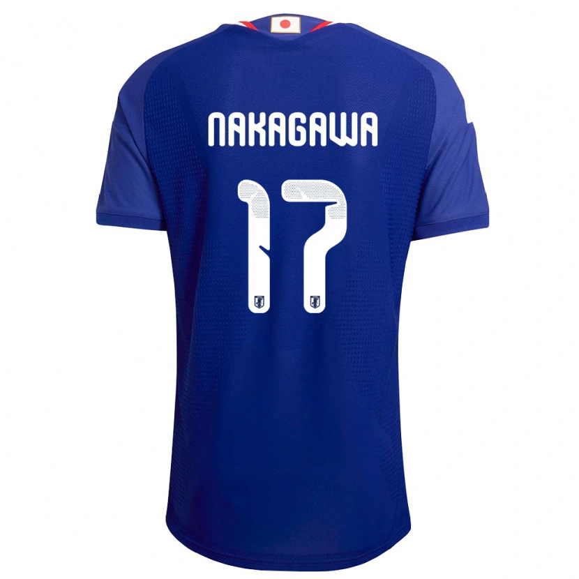 Danxen Niño Camiseta Japón Hagumu Nakagawa #17 Azul Blanco Rojo 1ª Equipación 26-28 La Camisa