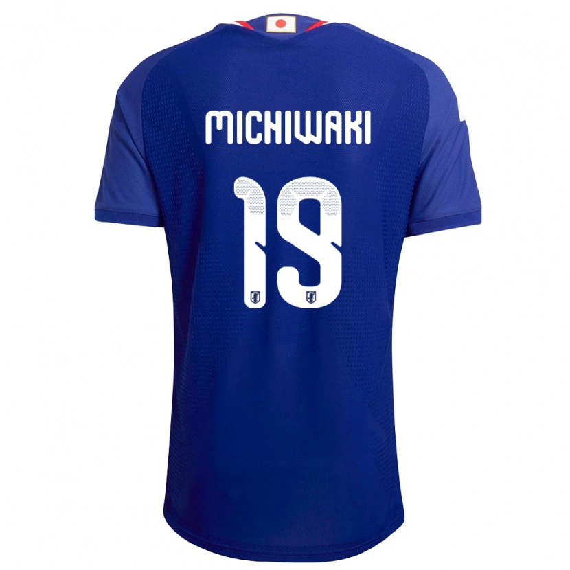 Danxen Niño Camiseta Japón Yutaka Michiwaki #19 Azul Blanco Rojo 1ª Equipación 26-28 La Camisa