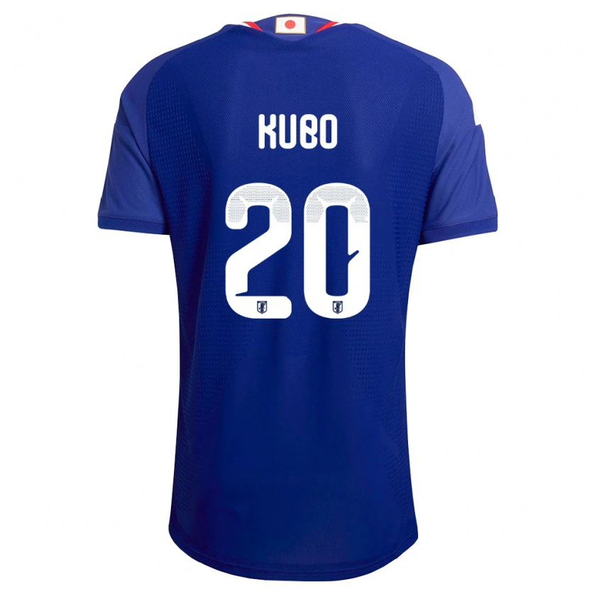 Danxen Niño Camiseta Japón Takefusa Kubo #20 Azul Blanco Rojo 1ª Equipación 26-28 La Camisa