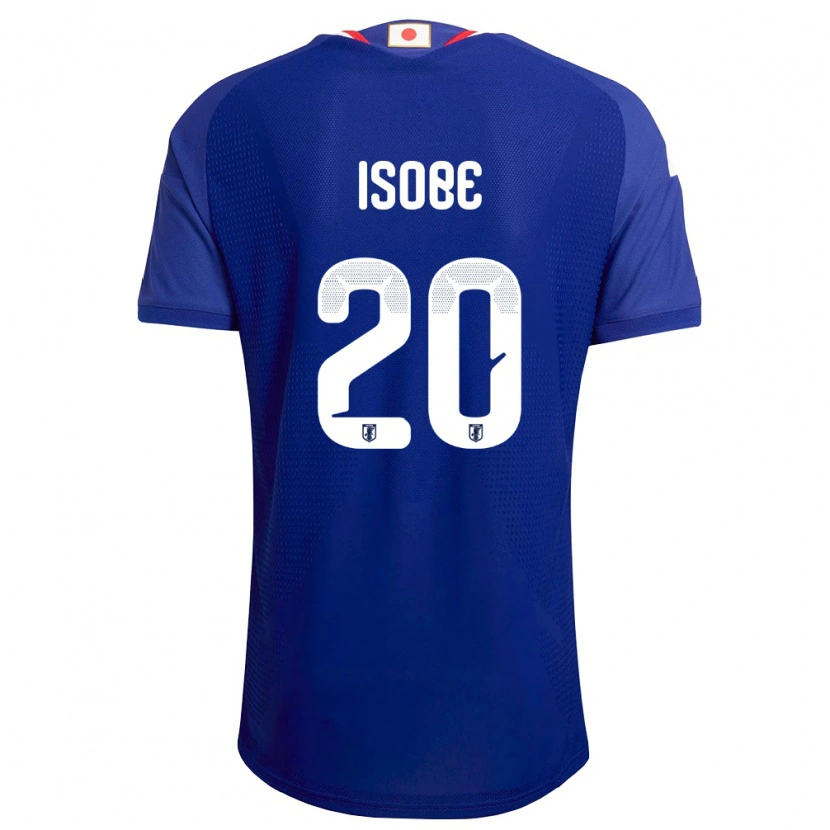 Danxen Niño Camiseta Japón Ren Isobe #20 Azul Blanco Rojo 1ª Equipación 26-28 La Camisa