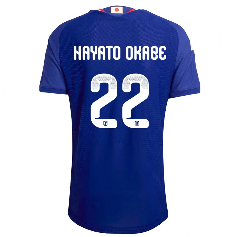 Danxen Niño Camiseta Japón Tariqkani Hayato Okabe #22 Azul Blanco Rojo 1ª Equipación 26-28 La Camisa