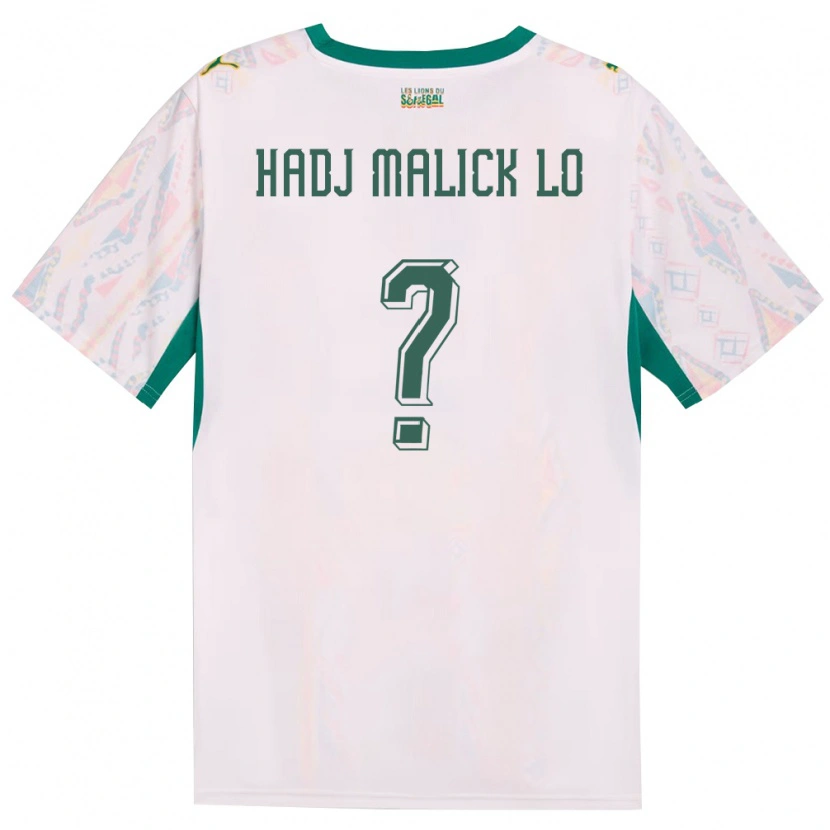 Danxen Niño Camiseta Senegal El Hadj Malick Lo #0 Blanco Verde Amarillo 1ª Equipación 26-28 La Camisa