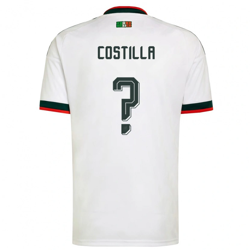 Danxen Niño Camiseta México Diego Reyes Costilla #0 Blanco Borgoña Verde 2ª Equipación 26-28 La Camisa
