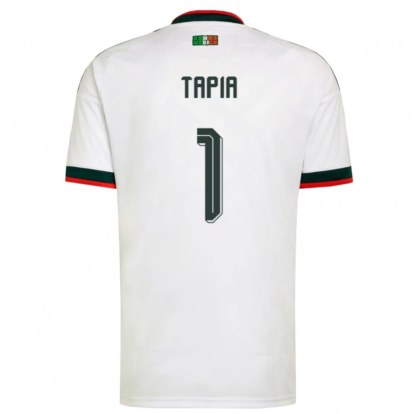 Danxen Niño Camiseta México Fernando Tapia #1 Blanco Borgoña Verde 2ª Equipación 26-28 La Camisa