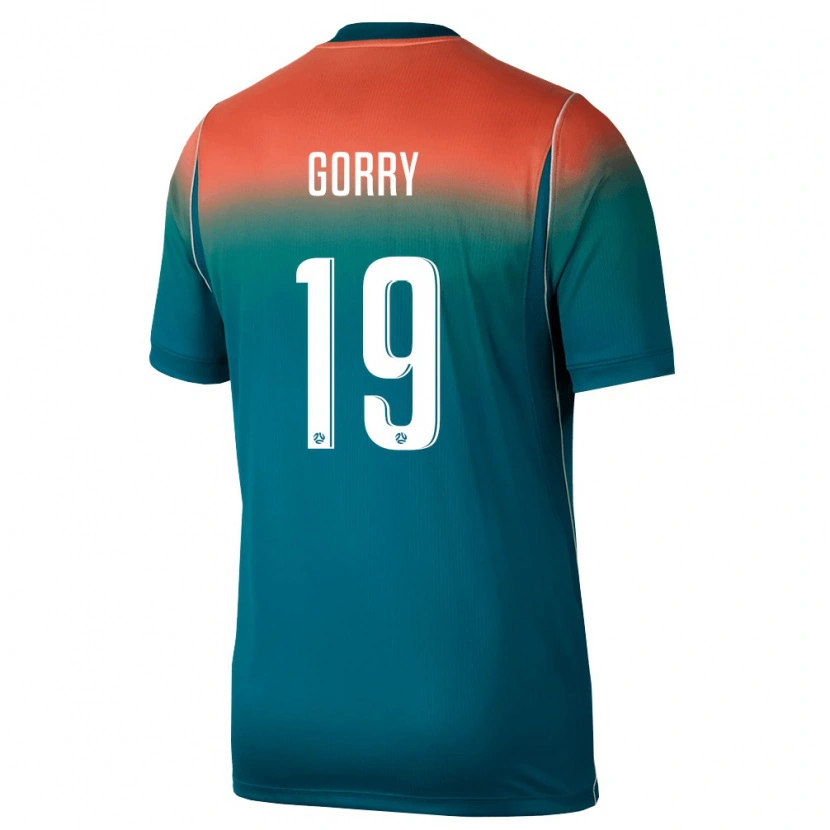 Danxen Niño Camiseta Australia Katrina Gorry #19 Verde Rosa 2ª Equipación 26-28 La Camisa