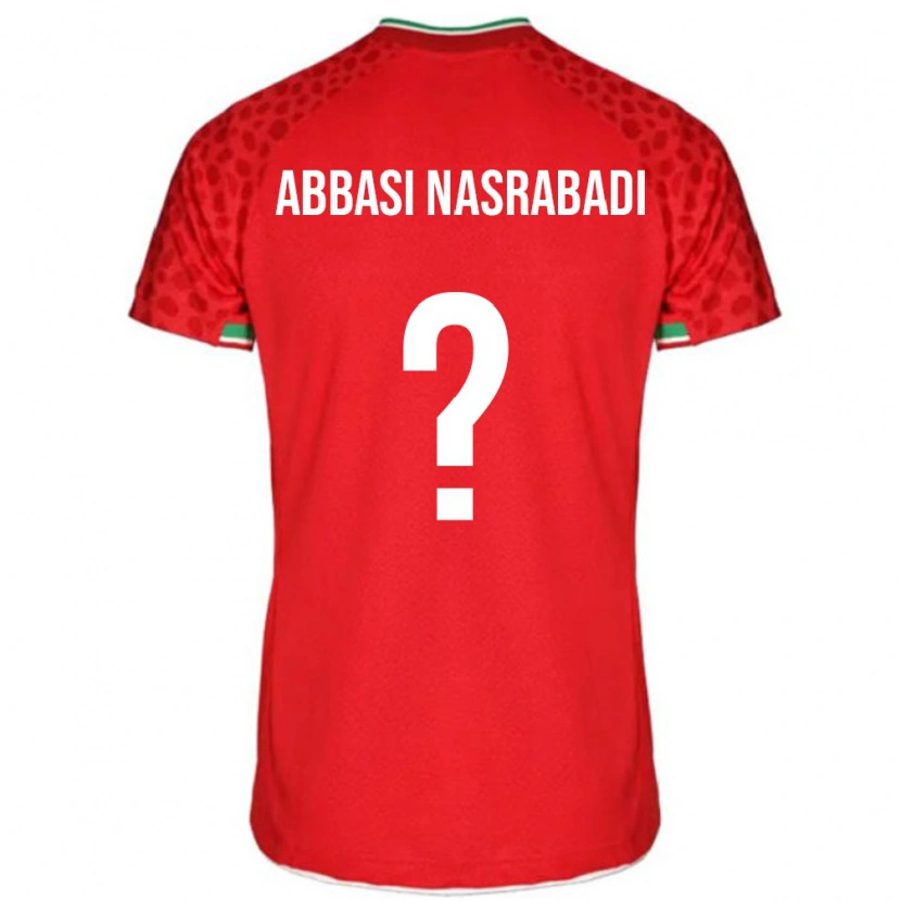 Danxen Niño Camiseta Irán Mohammadreza Abbasi Nasrabadi #0 Rojo Blanco 2ª Equipación 26-28 La Camisa