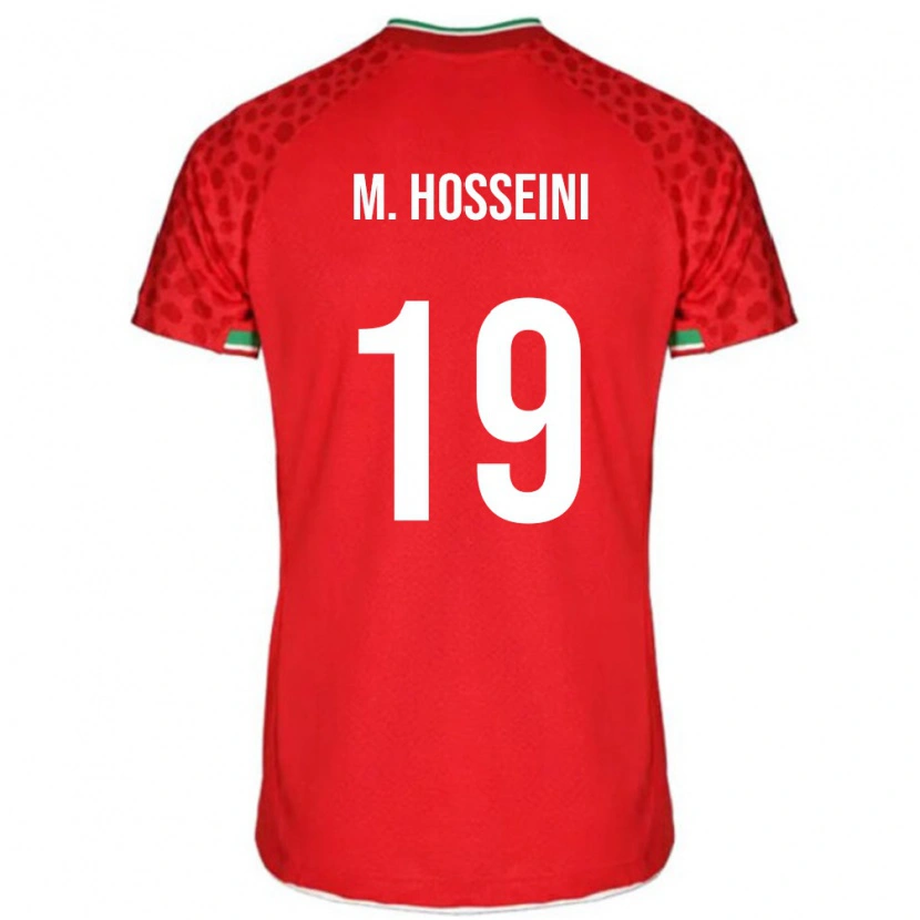 Danxen Niño Camiseta Irán Majid Hosseini #19 Rojo Blanco 2ª Equipación 26-28 La Camisa