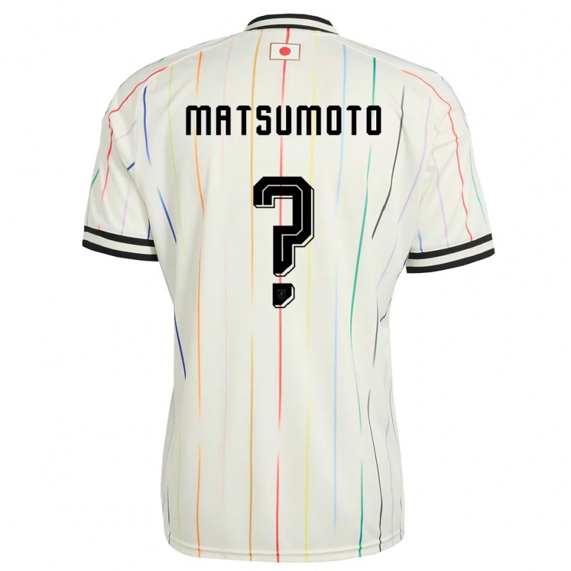 Danxen Niño Camiseta Japón Kanaru Matsumoto #0 Blanco Negro 2ª Equipación 26-28 La Camisa