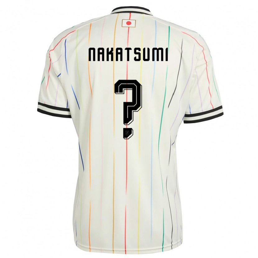 Danxen Niño Camiseta Japón Naru Nakatsumi #0 Blanco Negro 2ª Equipación 26-28 La Camisa
