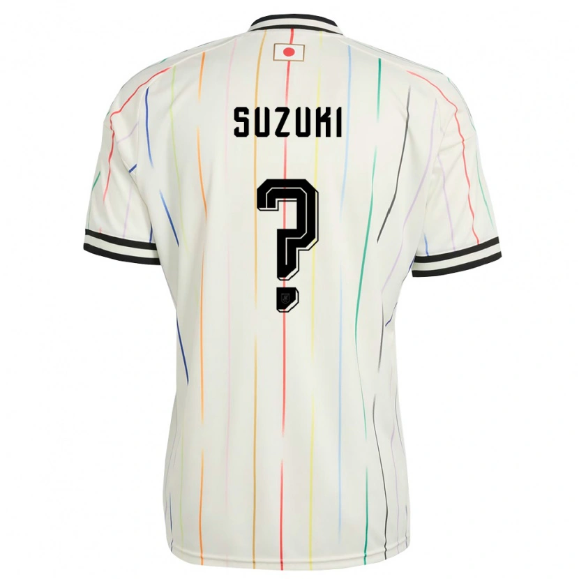 Danxen Niño Camiseta Japón Zion Suzuki #0 Blanco Negro 2ª Equipación 26-28 La Camisa