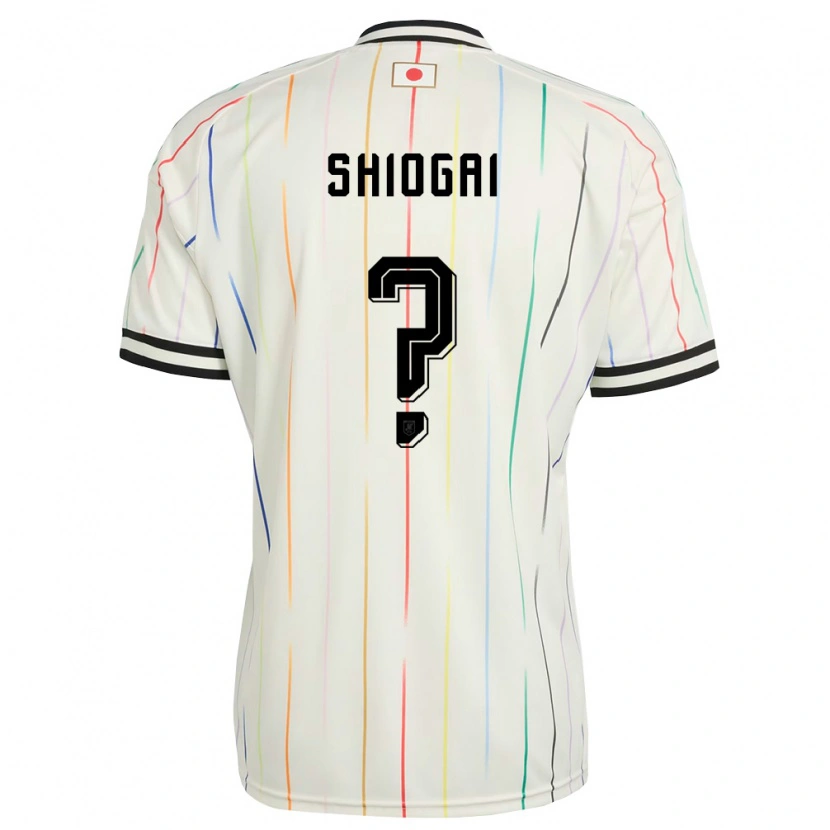 Danxen Niño Camiseta Japón Kento Shiogai #0 Blanco Negro 2ª Equipación 26-28 La Camisa
