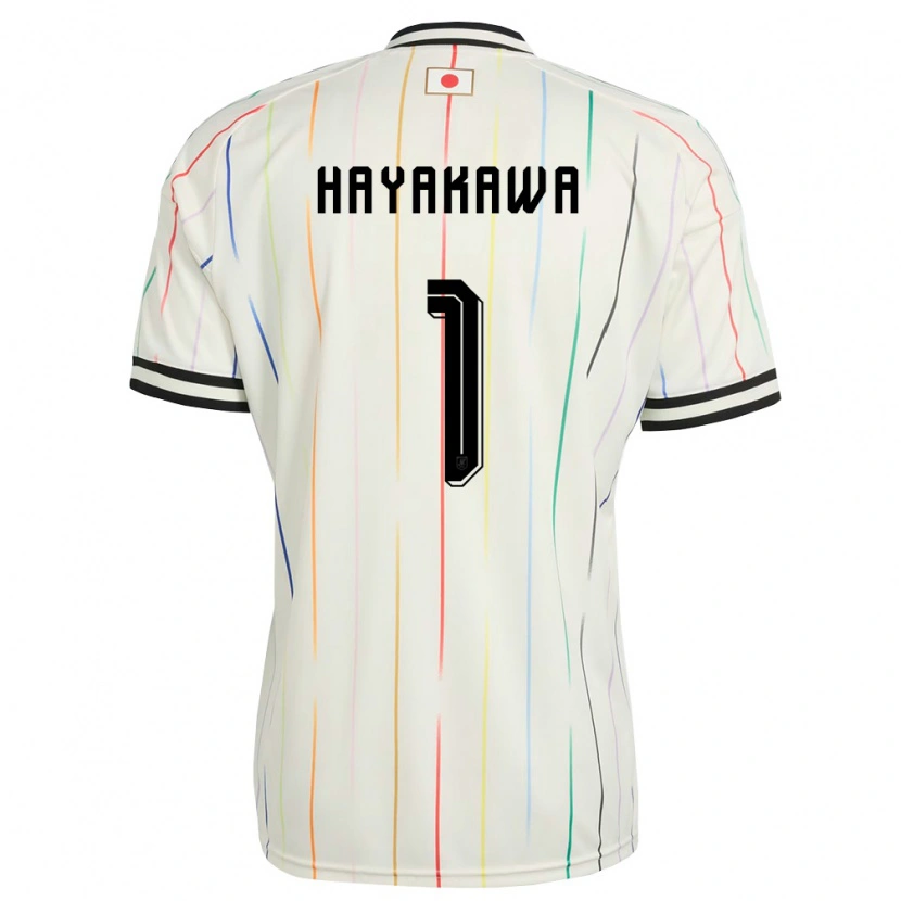 Danxen Niño Camiseta Japón Tomoki Hayakawa #1 Blanco Negro 2ª Equipación 26-28 La Camisa