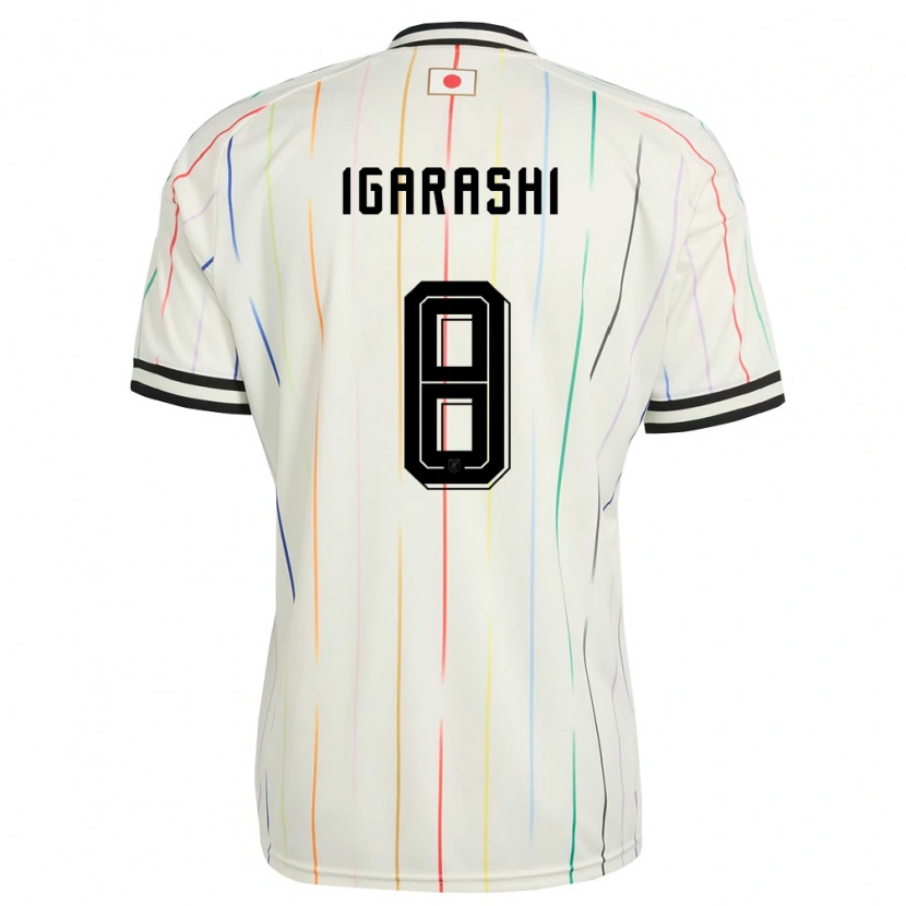Danxen Niño Camiseta Japón Ryo Igarashi #8 Blanco Negro 2ª Equipación 26-28 La Camisa