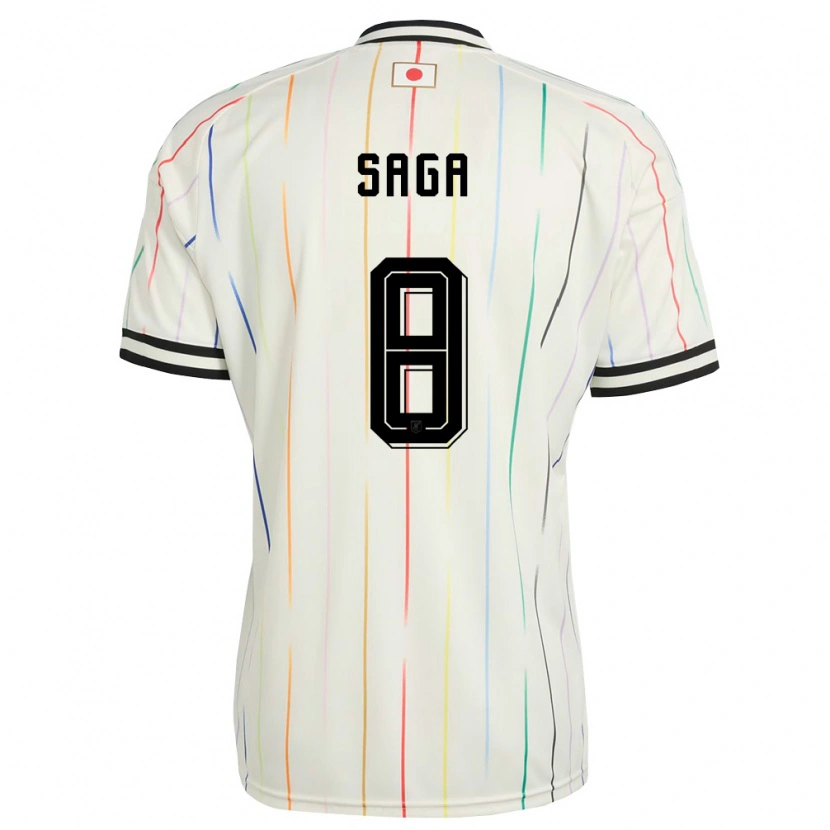 Danxen Niño Camiseta Japón Hyuga Saga #8 Blanco Negro 2ª Equipación 26-28 La Camisa