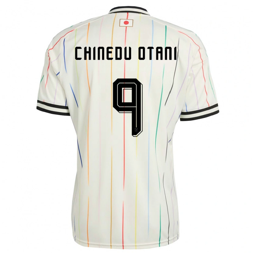 Danxen Niño Camiseta Japón Divine Chinedu Otani #9 Blanco Negro 2ª Equipación 26-28 La Camisa
