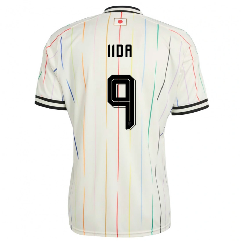 Danxen Niño Camiseta Japón Soma Iida #9 Blanco Negro 2ª Equipación 26-28 La Camisa