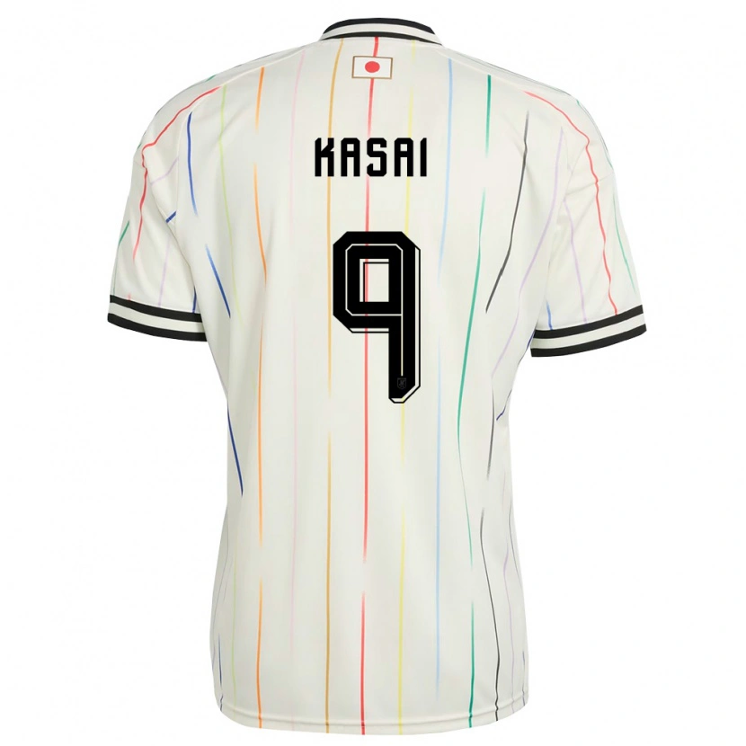 Danxen Niño Camiseta Japón Mibuki Kasai #9 Blanco Negro 2ª Equipación 26-28 La Camisa