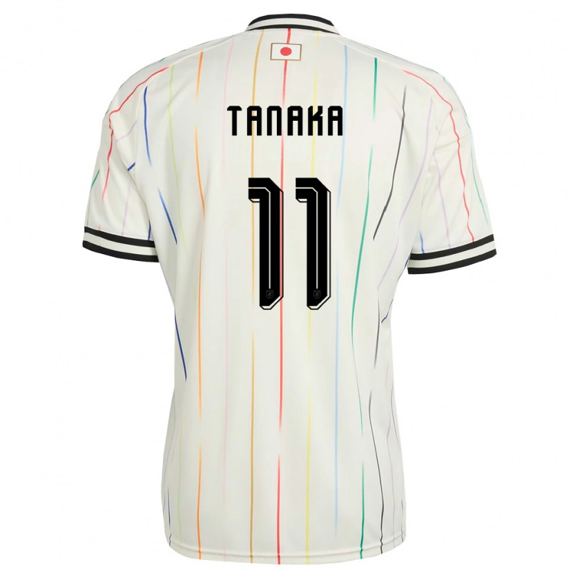 Danxen Niño Camiseta Japón Mina Tanaka #11 Blanco Negro 2ª Equipación 26-28 La Camisa