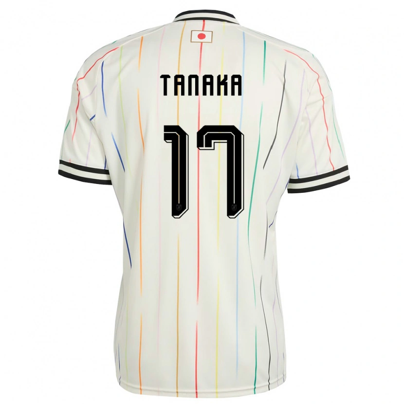 Danxen Niño Camiseta Japón Ao Tanaka #17 Blanco Negro 2ª Equipación 26-28 La Camisa