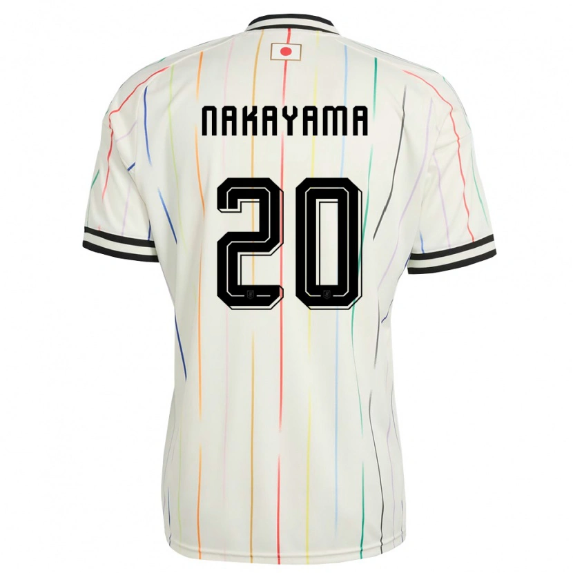 Danxen Niño Camiseta Japón Yuta Nakayama #20 Blanco Negro 2ª Equipación 26-28 La Camisa