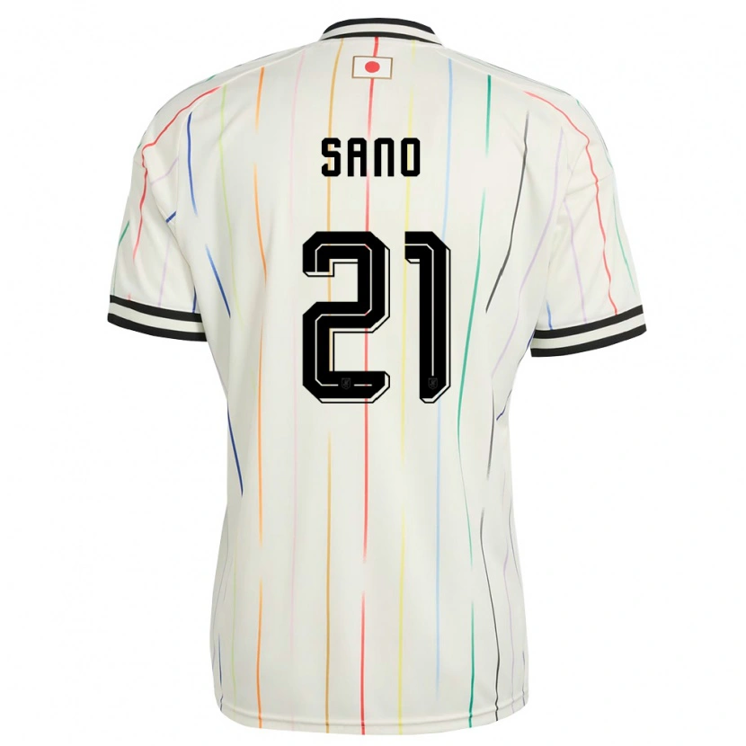 Danxen Niño Camiseta Japón Kaishu Sano #21 Blanco Negro 2ª Equipación 26-28 La Camisa