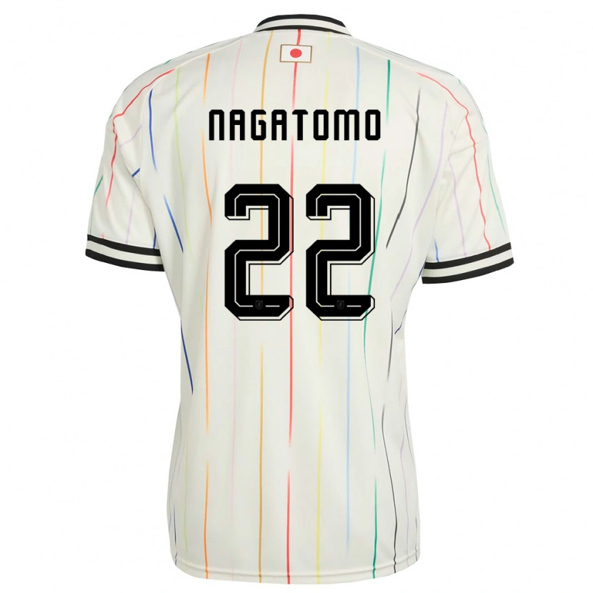 Danxen Niño Camiseta Japón Yuto Nagatomo #22 Blanco Negro 2ª Equipación 26-28 La Camisa