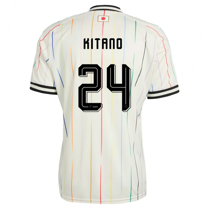 Danxen Niño Camiseta Japón Sota Kitano #24 Blanco Negro 2ª Equipación 26-28 La Camisa