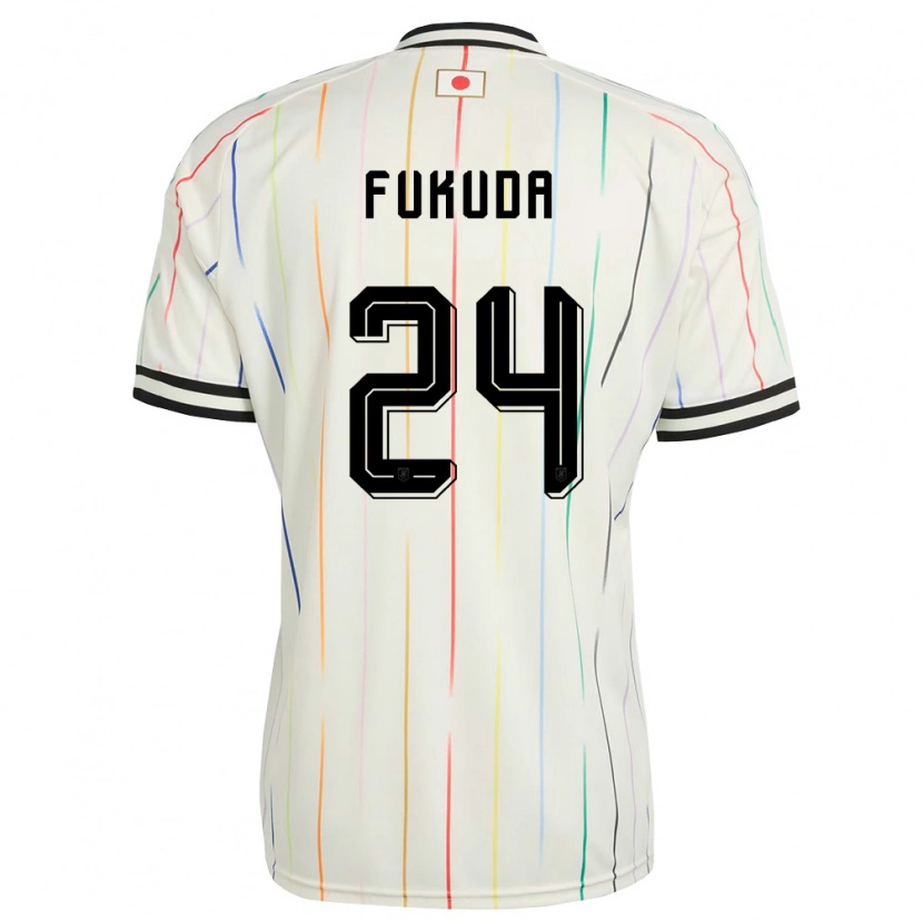 Danxen Niño Camiseta Japón Shio Fukuda #24 Blanco Negro 2ª Equipación 26-28 La Camisa