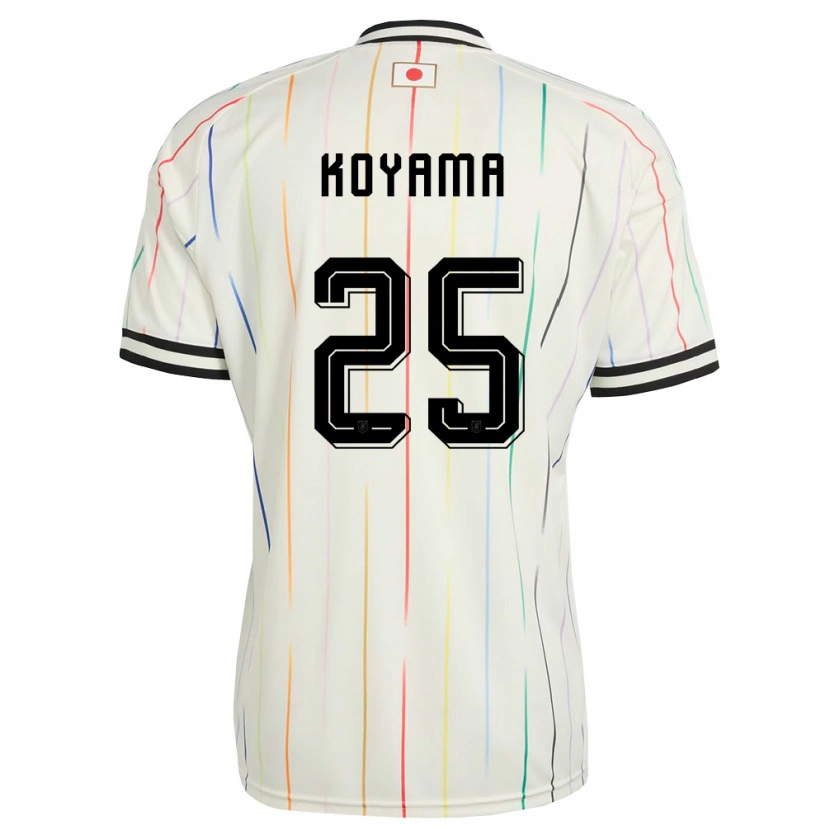 Danxen Niño Camiseta Japón Shinomi Koyama #25 Blanco Negro 2ª Equipación 26-28 La Camisa