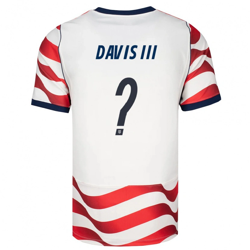 Danxen Hombre Camiseta Estados Unidos Eddy Davis Iii #0 Rojo Blanco Negro 1ª Equipación 26-28 La Camisa