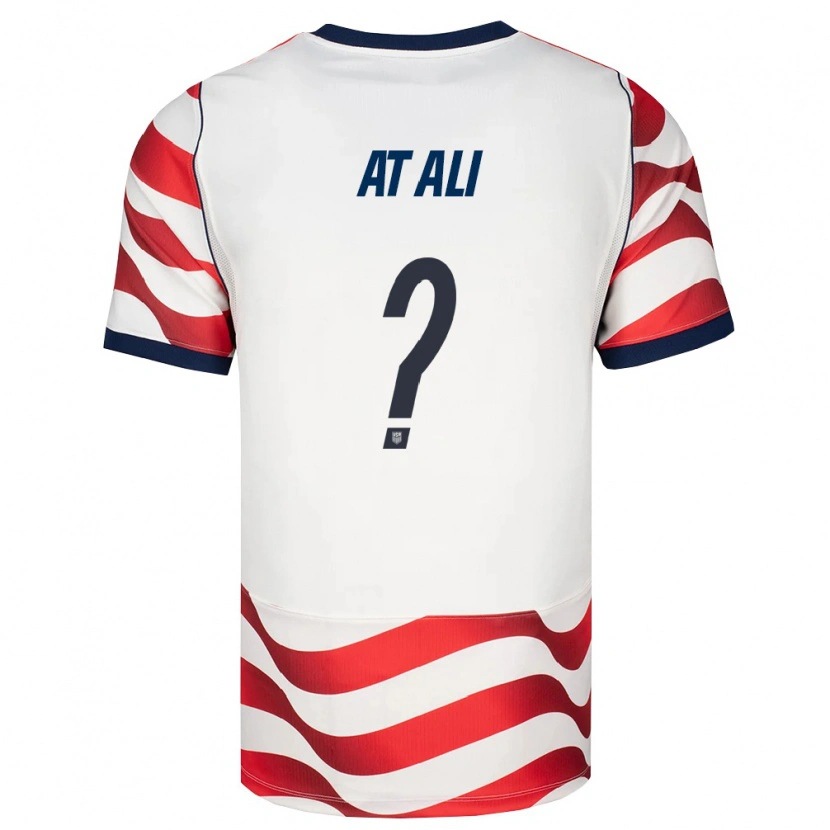Danxen Hombre Camiseta Estados Unidos Rijkaard Atali #0 Rojo Blanco Negro 1ª Equipación 26-28 La Camisa