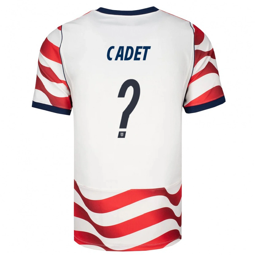 Danxen Hombre Camiseta Estados Unidos Zidane Cadet #0 Rojo Blanco Negro 1ª Equipación 26-28 La Camisa