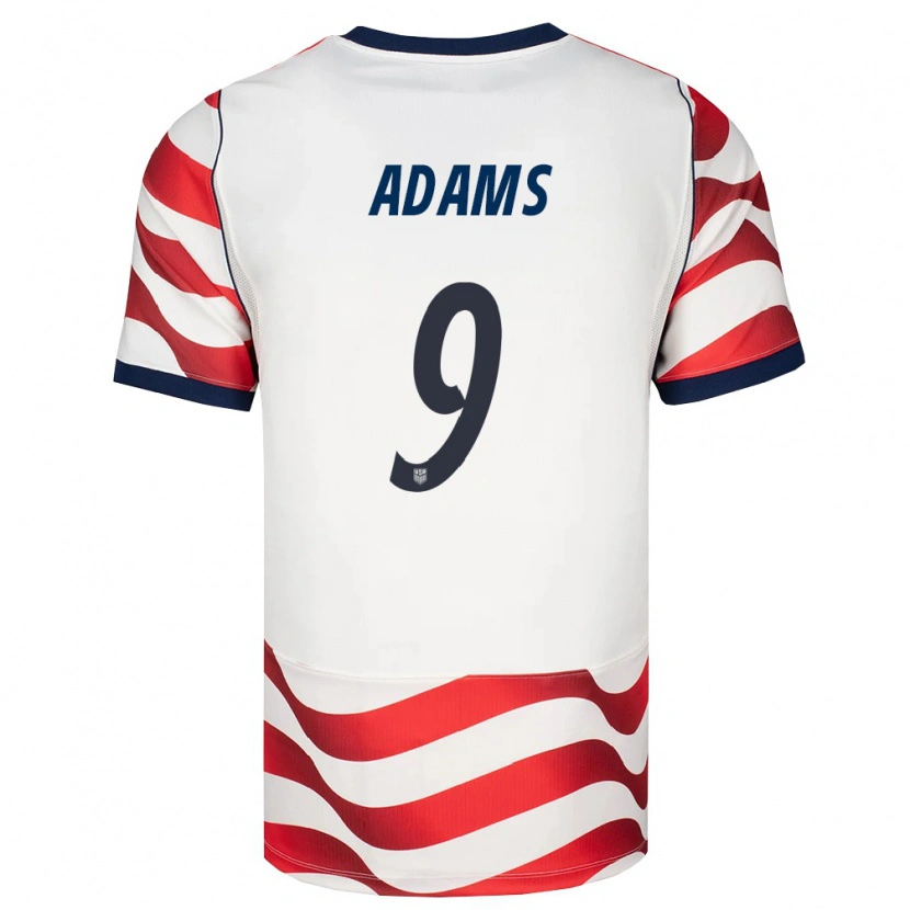 Danxen Hombre Camiseta Estados Unidos Chase Adams #9 Rojo Blanco Negro 1ª Equipación 26-28 La Camisa