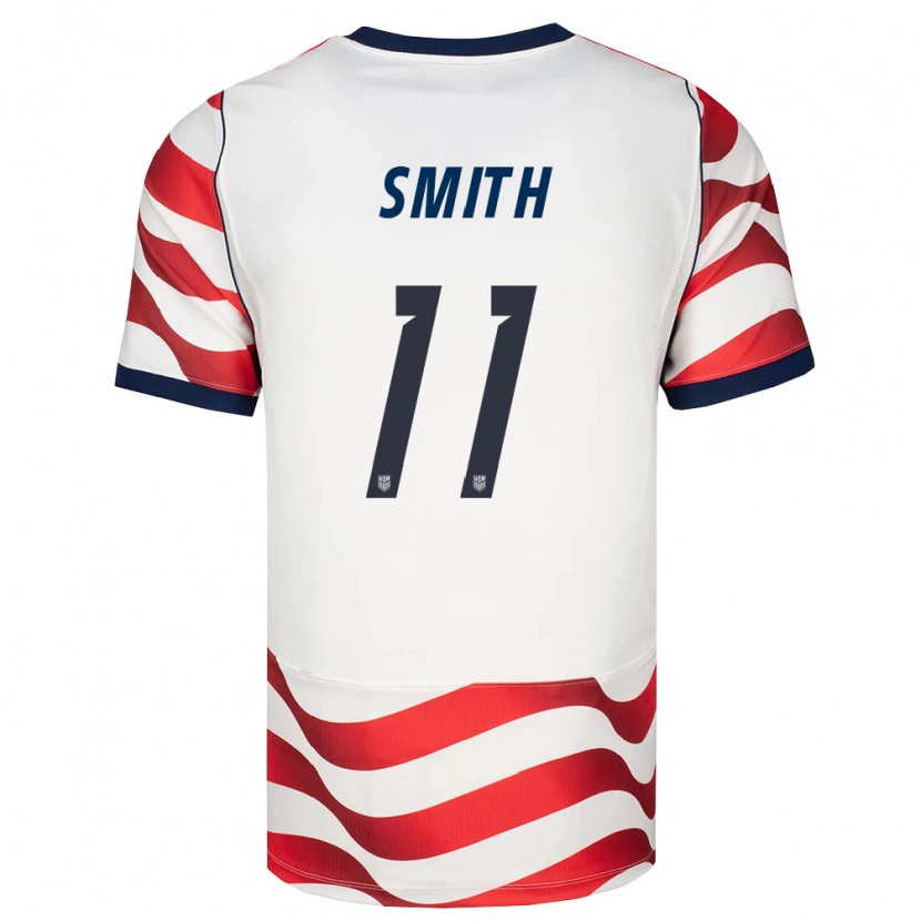 Danxen Hombre Camiseta Estados Unidos Sophia Smith #11 Rojo Blanco Negro 1ª Equipación 26-28 La Camisa