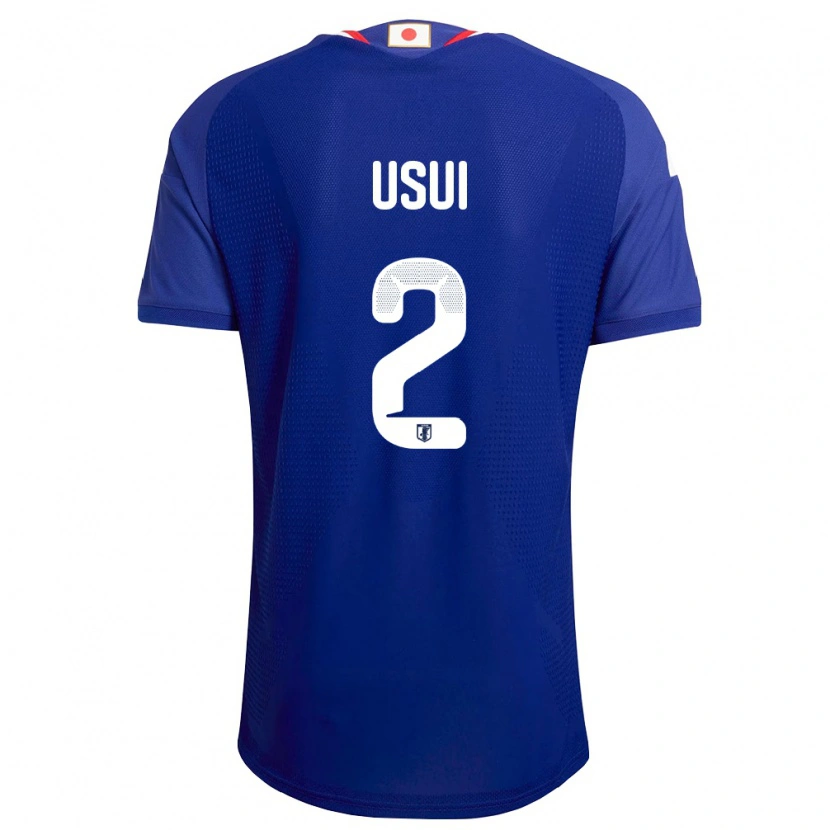 Danxen Hombre Camiseta Japón Tsubasa Usui #2 Azul Blanco Rojo 1ª Equipación 26-28 La Camisa