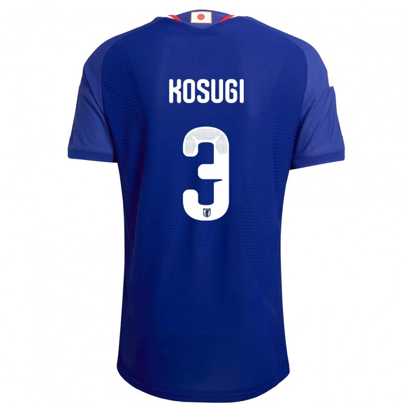 Danxen Hombre Camiseta Japón Keita Kosugi #3 Azul Blanco Rojo 1ª Equipación 26-28 La Camisa