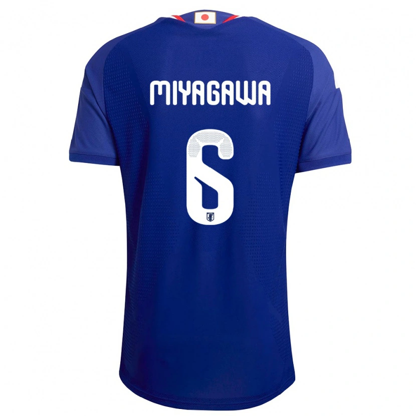 Danxen Hombre Camiseta Japón Asato Miyagawa #6 Azul Blanco Rojo 1ª Equipación 26-28 La Camisa