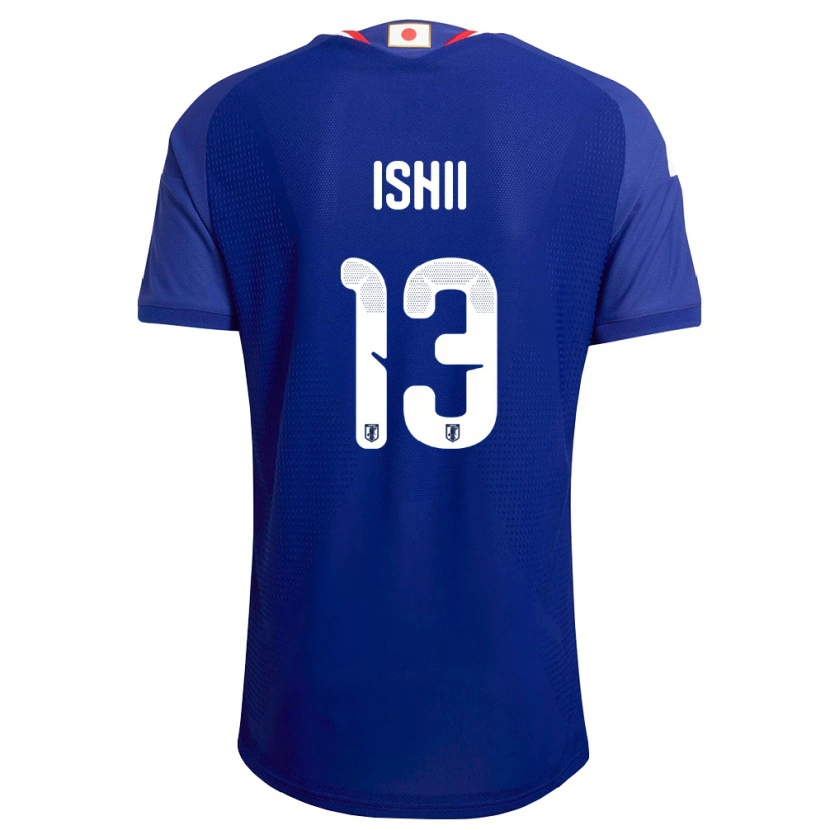 Danxen Hombre Camiseta Japón Hisatsugu Ishii #13 Azul Blanco Rojo 1ª Equipación 26-28 La Camisa