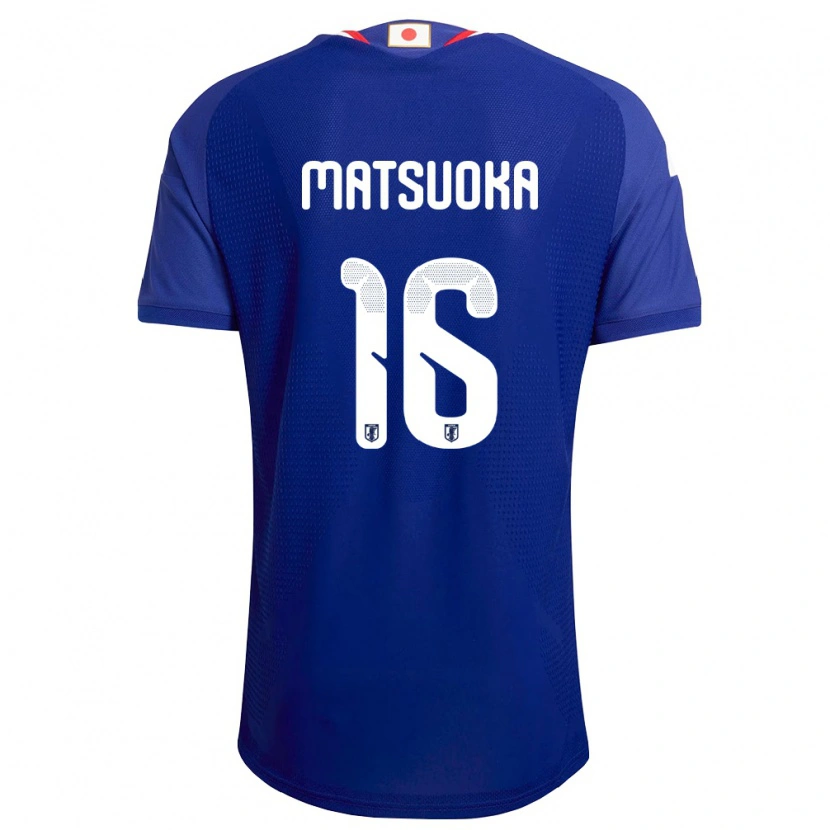 Danxen Hombre Camiseta Japón Daiki Matsuoka #16 Azul Blanco Rojo 1ª Equipación 26-28 La Camisa