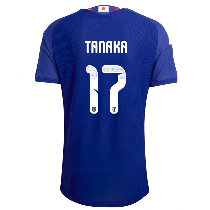 Danxen Hombre Camiseta Japón Ao Tanaka #17 Azul Blanco Rojo 1ª Equipación 26-28 La Camisa