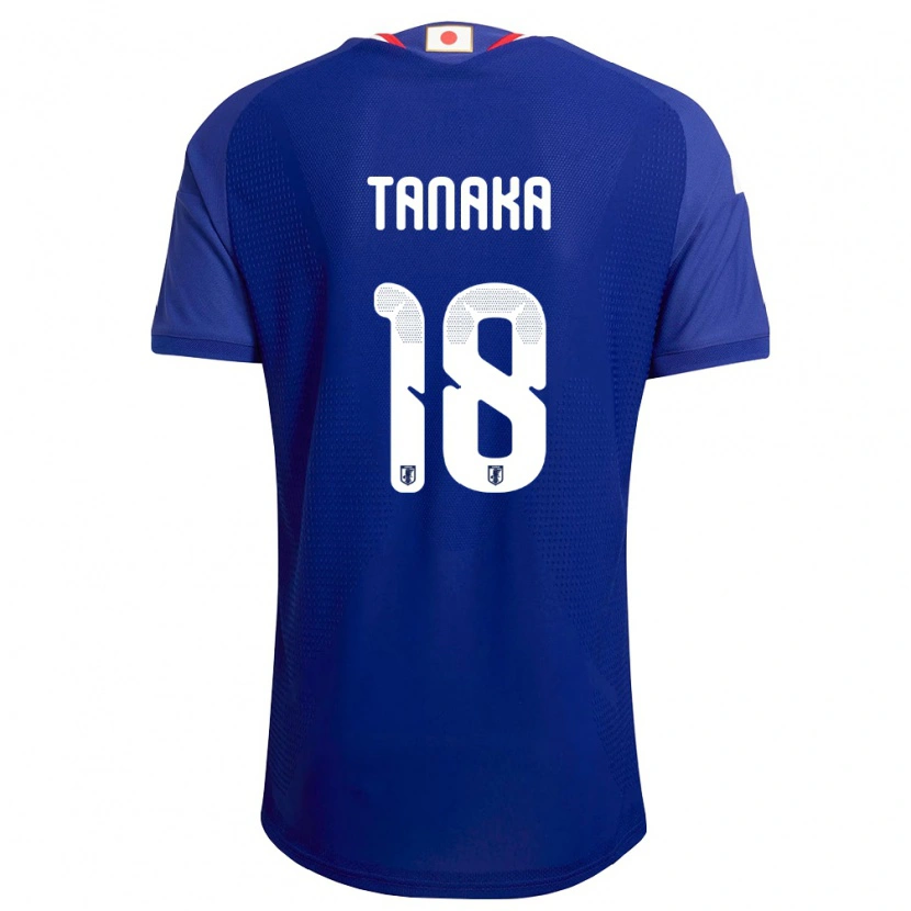 Danxen Hombre Camiseta Japón Momoko Tanaka #18 Azul Blanco Rojo 1ª Equipación 26-28 La Camisa