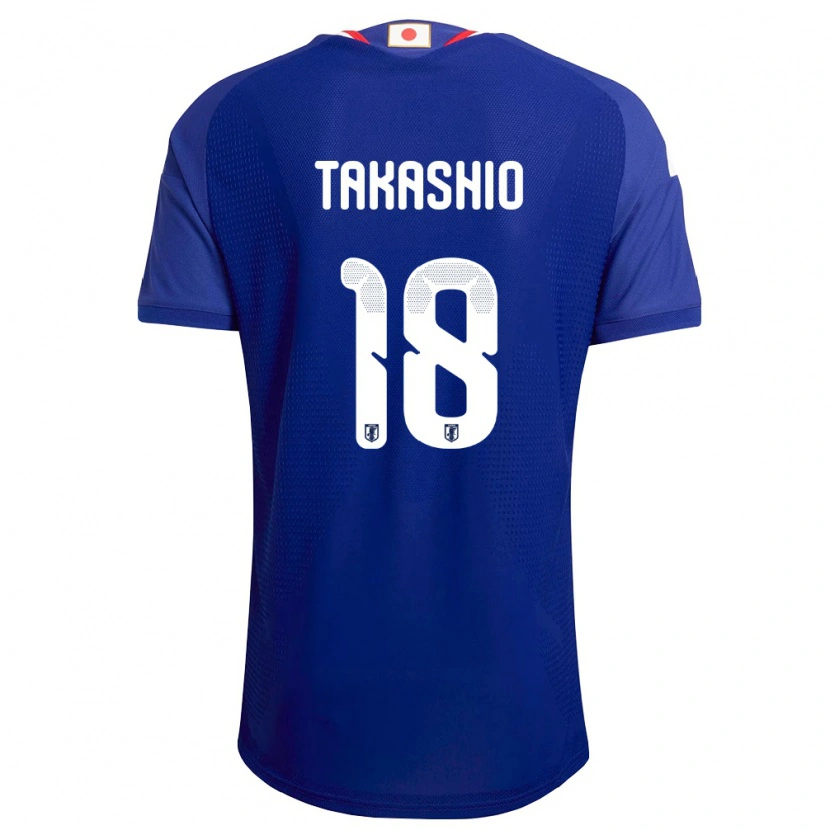 Danxen Hombre Camiseta Japón Hayase Takashio #18 Azul Blanco Rojo 1ª Equipación 26-28 La Camisa