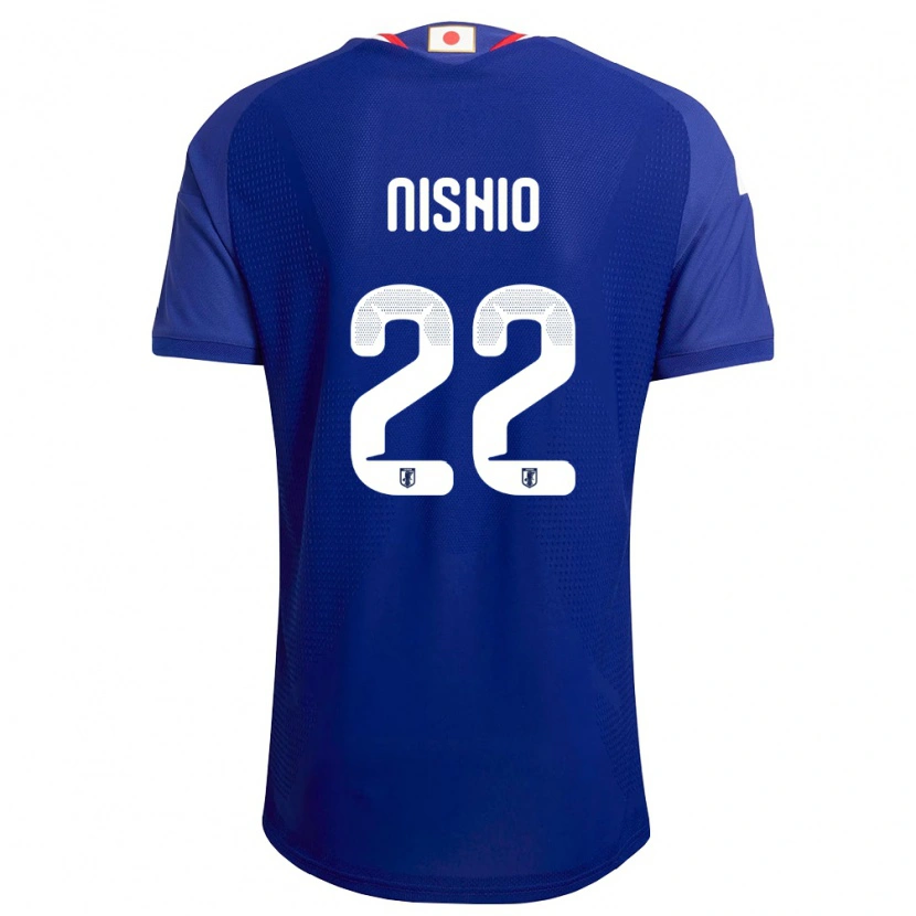 Danxen Hombre Camiseta Japón Ryuya Nishio #22 Azul Blanco Rojo 1ª Equipación 26-28 La Camisa