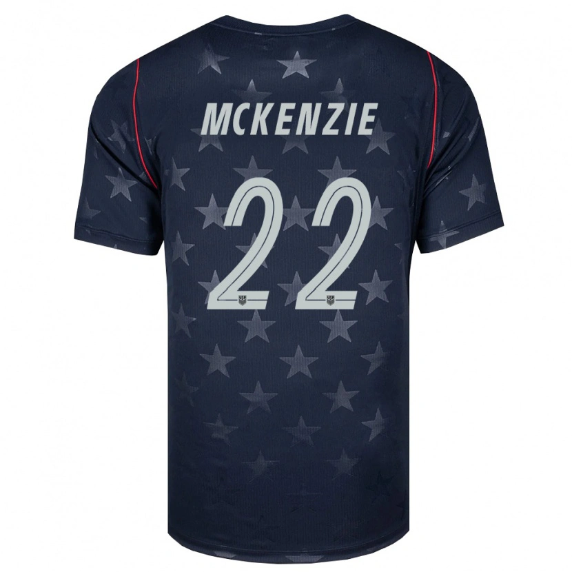 Danxen Hombre Camiseta Estados Unidos Mark Mckenzie #22 Negro Blanco Rojo 2ª Equipación 26-28 La Camisa