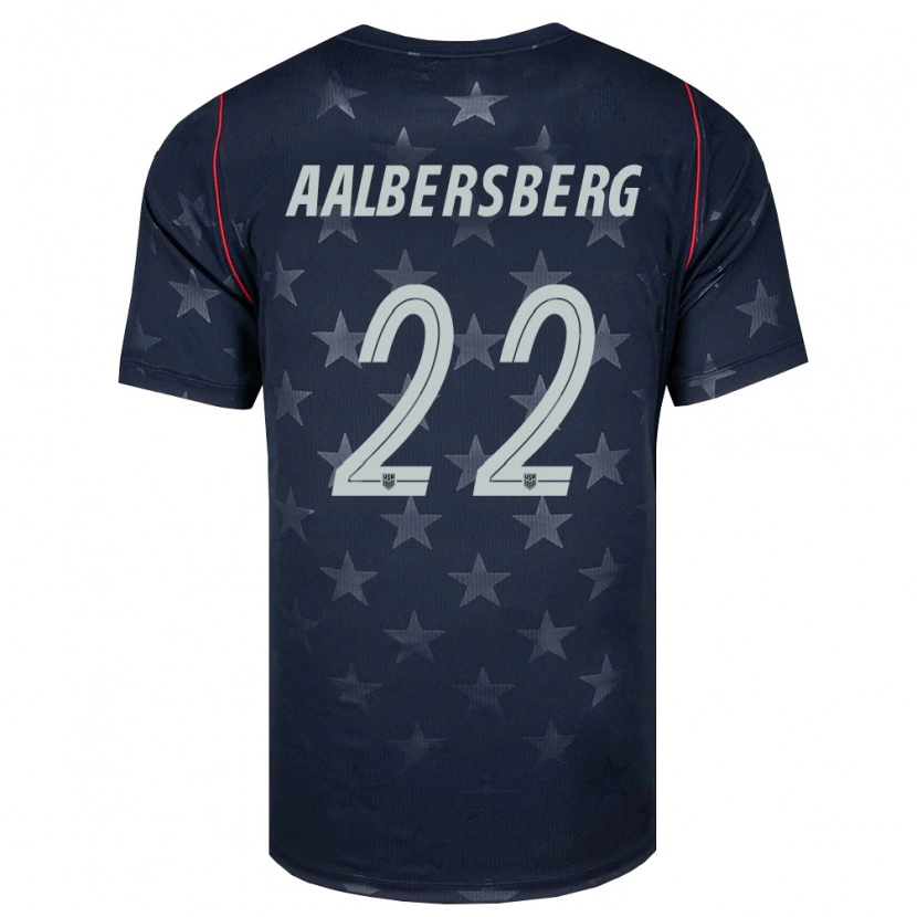Danxen Hombre Camiseta Estados Unidos Miles Aalbersberg #22 Negro Blanco Rojo 2ª Equipación 26-28 La Camisa