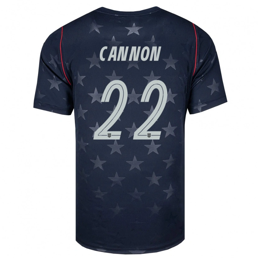Danxen Hombre Camiseta Estados Unidos Reggie Cannon #22 Negro Blanco Rojo 2ª Equipación 26-28 La Camisa